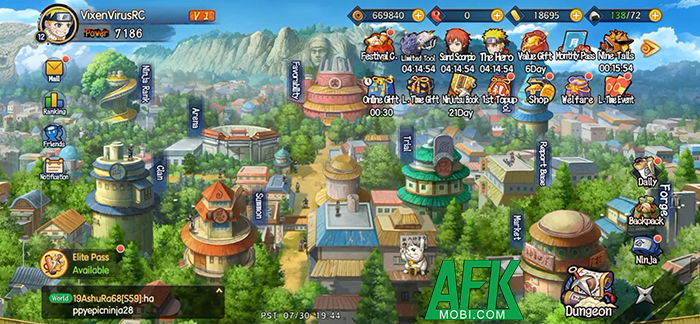 AFKMobi tặng nhiều gift code game Epic Ninja God giá trị 0