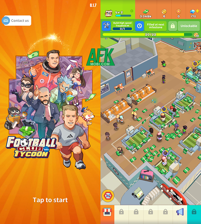 Quản lý câu lạc bộ bóng đá của riêng mình trong game Football Club Tycoon 0