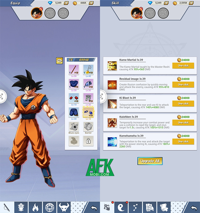 Cùng Goku rèn luyện trở thành chiến binh mạnh nhất vũ trụ trong Idle Super Warrior - Dragon Z 2