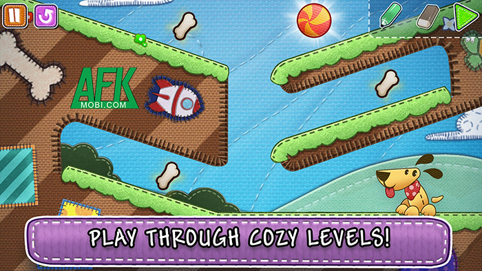 Giúp chú chó lười biếng của bạn lấy lại quả bóng yêu thích trong game giải đố Lazy Dog 0