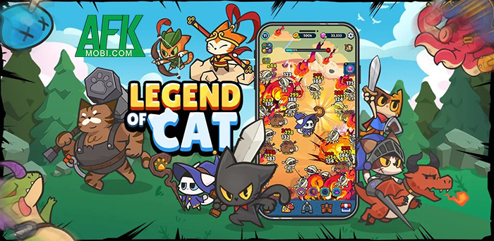 Legend of Cat game nhập vai idle cho bạn quậy tưng bừng cùng các 