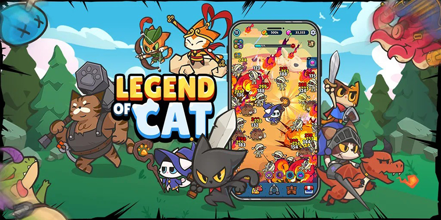 Legend of Cat game nhập vai idle cho bạn quậy tưng bừng cùng các “hoàng thượng”