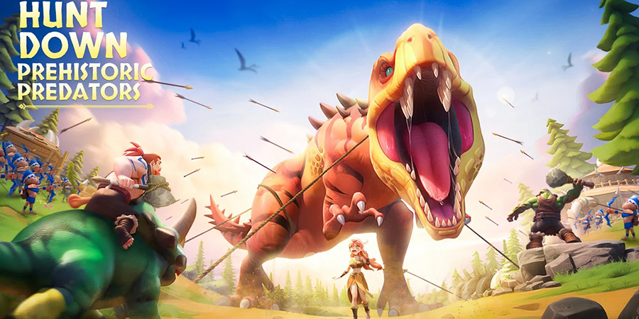 Primal Conquest: Dino Era game thủ thành kết hợp huấn luyện khủng long thời tiền sử