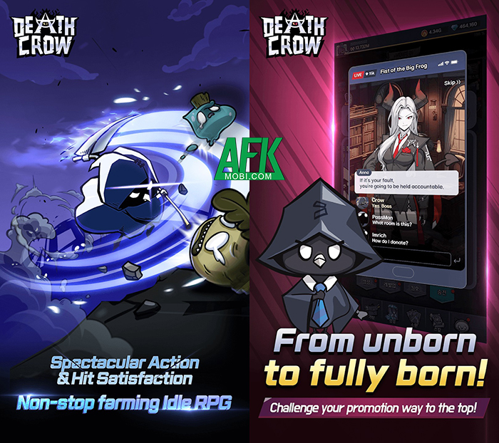 Link tải hack Death Crow tựa game mô phỏng đưa bạn nhập vai chú quạ tử thần gamehayvl lmhmod yeuapk modpure