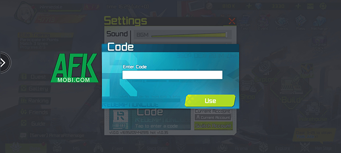 AFKMobi tặng nhiều gift code game MobileSuit: Origin giá trị 1