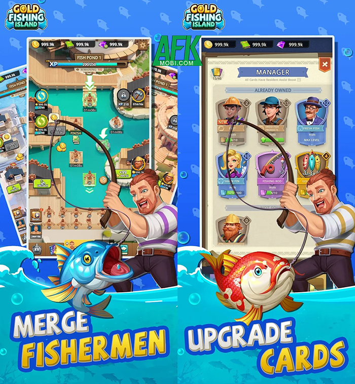 Gold Fishing: Idle Merger game câu cá thư giãn thú vị dành cho người lười 1