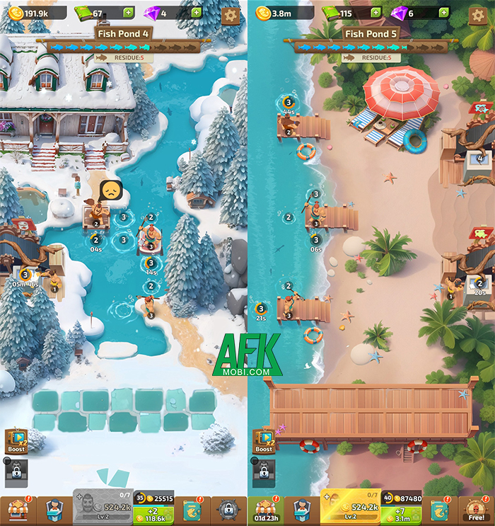 Gold Fishing: Idle Merger game câu cá thư giãn thú vị dành cho người lười 2