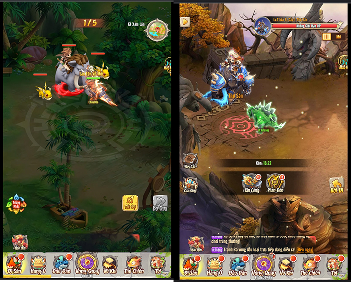 Dẫn dắt bầy Thú chống lại thế lực Thợ Săn trong game mobile Bộ Lạc Thần Thú 5