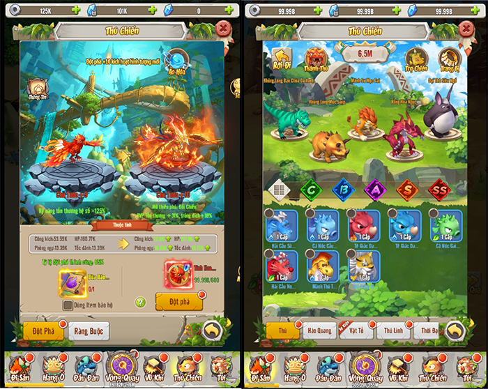 Dẫn dắt bầy Thú chống lại thế lực Thợ Săn trong game mobile Bộ Lạc Thần Thú 2