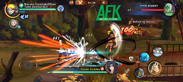 AFKMobi tặng nhiều gift code game Konoha Legend of the Ninja giá trị 2