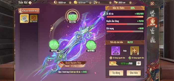 Hệ thống Khí Hồn Thần Khí và Hôn Lễ Hỷ Đường chính thức ra mắt game thủ Thiên Long Bát Bộ 2 VNG 2