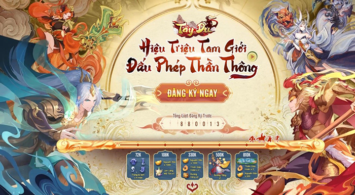 Game thủ nhanh tay “Đăng ký trước” để trở thành đồ đệ của thầy trò Đường Tăng tại Tây Du VNG: Đại Náo Tam Giới 4