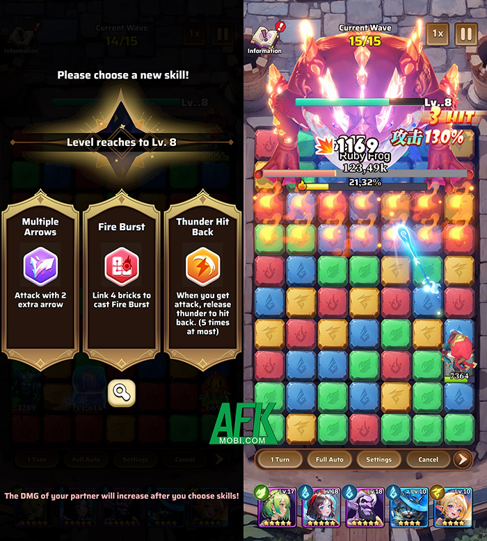 Bảo vệ lục địa trước cuộc xâm lược của Quỷ vương trong game Puzzle Hero Afkmobi-puzzlehero-3