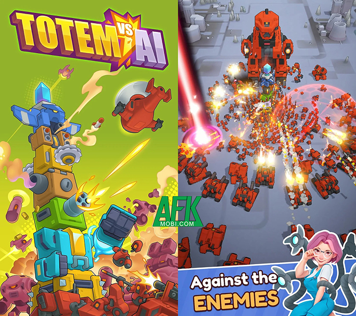 Phòng thủ trước các đợt tấn công của bọn AI trong game Totem vs AI Afkmobi-totemvsai-1