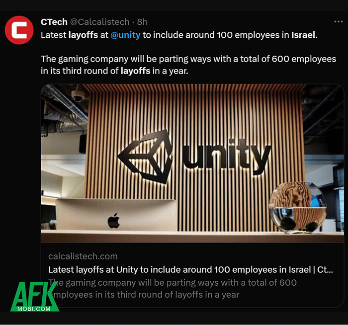 Unity cho biết sẽ sai thải nhiều nhân viên hơn nữa trong tương lai 1
