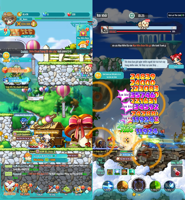 game MapleStory R: Evolution có rất nhiều pet.