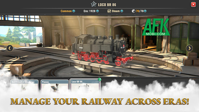 Train King Tycoon game mô phỏng quản lý cho bạn xây dựng một đế chế đường sắt 1