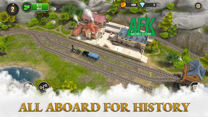 Train King Tycoon game mô phỏng quản lý cho bạn xây dựng một đế chế đường sắt 3
