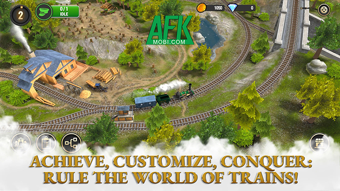 Train King Tycoon game mô phỏng quản lý cho bạn xây dựng một đế chế đường sắt 4