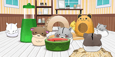 Giúp các chú chuột dễ thương trang trí chỗ ở của mình trong Hamster Life Match and Home