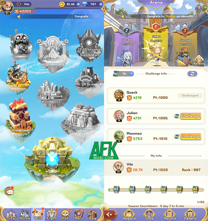 GaCha Idle game nhập vai nhàn rỗi đồ họa chibi đáng yêu Afkmobi-gachaidle-4