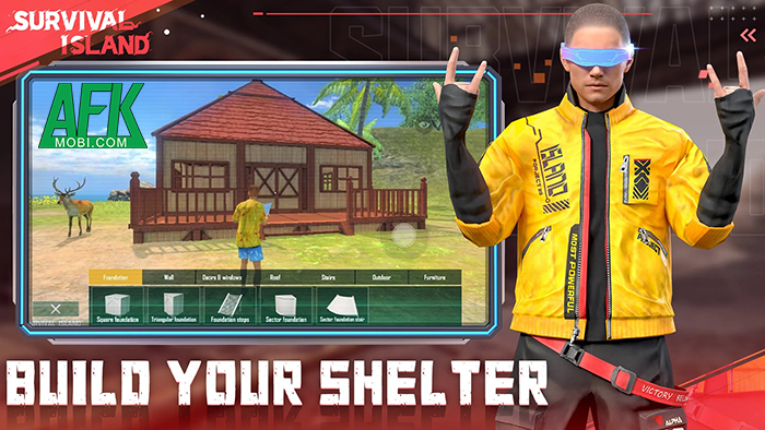 Xây dựng căn nhà trú ẩn của bạn trong game Survival Island Mobile