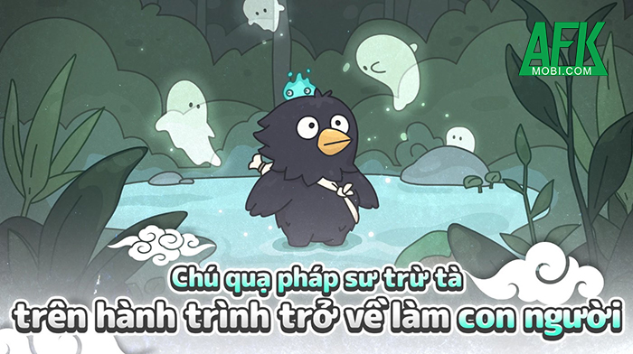 Trở thành pháp sư trừ tà trong hình hài chú quạ ngộ nghĩnh với game Boori's Spooky Tales :Idle RPG 0