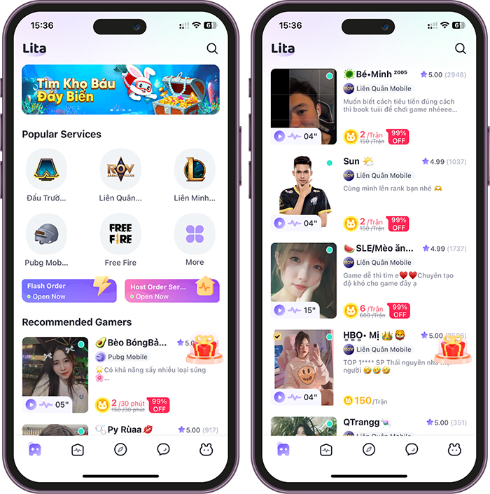 trên - Một loạt cái tên hot cùng xuất hiện trên App Lita vào dịp Giáng sinh 2023 Afkmobi_app_game_Lita_anh_1