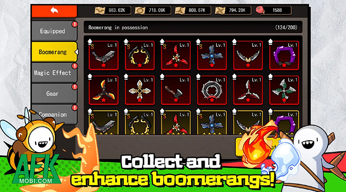 Ném bumerang diệt quỷ cực đã tay với game Boomerang RPG 1