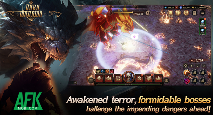 Dark Warrior Idle - Game nhập vai chặt chém cày ngục tối như Diablo, Path of Exile 2