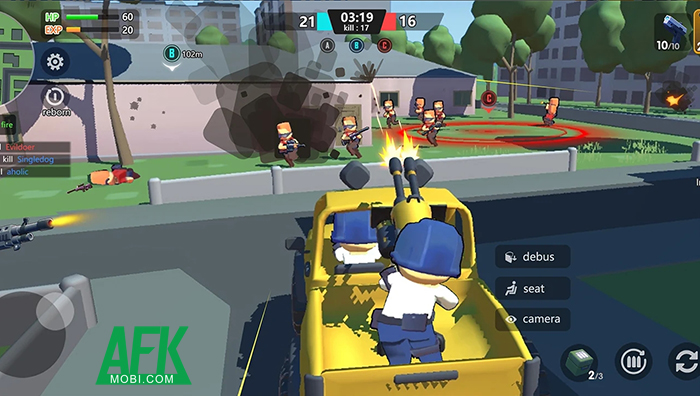 Fire War:Gunfight King game bắn súng hành động chịu nhiều cảm hứng từ Minecraft 0
