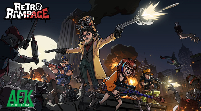 Bắn Zombie, xây dựng hầm Trú Ẩn với game mobile Retro Rampage 0