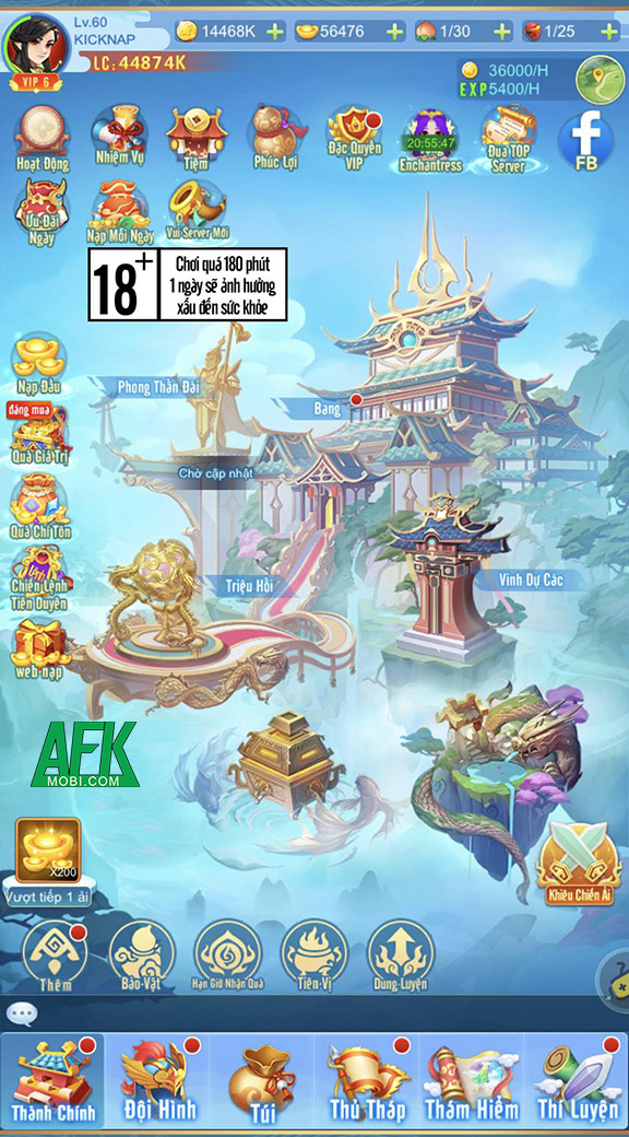 Trải nghiệm Yêu quái! Chạy đi đâu game đấu tướng kết hợp thủ tháp Afkmobi_game_yeu_quay_chay_di_dau_mobile_anh_trai_nghiem_5