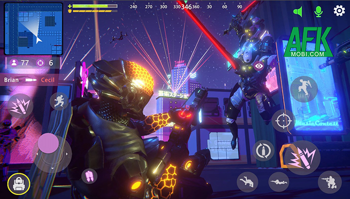 Robot Destruction Royal tựa game bắn súng mang danh Free Fire phiên bản cyberpunk 1