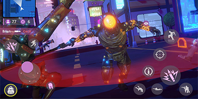 Robot Destruction Royal tựa game bắn súng mang danh Free Fire phiên bản cyberpunk