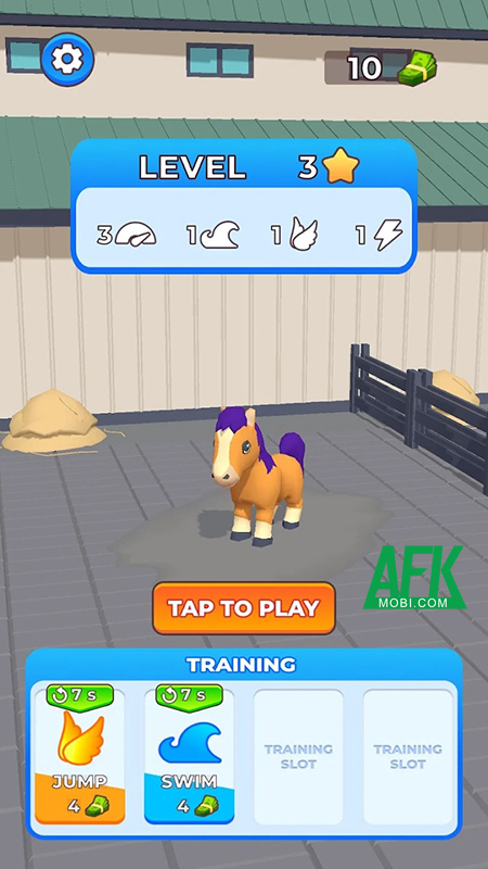 Huấn luyện chú ngựa thần tốc của bạn trong game Idle Horse Racing Simulator 2
