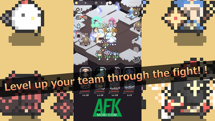 DoTapQuest đưa bạn dẫn dắt các anh hùng pixel chibi chiến đấu với bọn quái vật 0