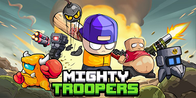 Battle of Mighty Troopers cho bạn sử dụng kho vũ khí chết người tiêu diệt kẻ thù