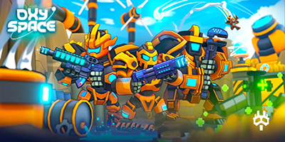OxySpace đưa bạn điều khiển robot và bước vào chiến trường với những người chơi khác