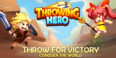 Throwing Hero mang đến lối chơi độc lạ khi cho bạn ném vũ khí để đánh bại kẻ thù