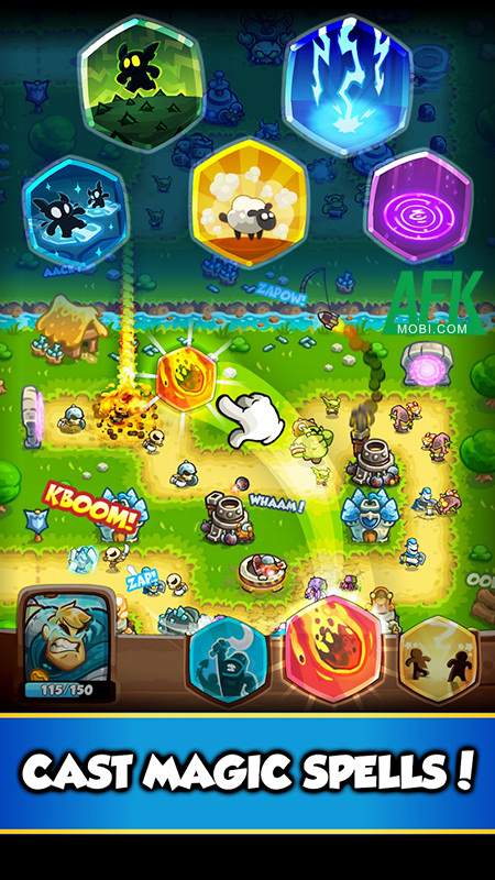 Battle Towers: Defense TD game phòng thủ PvP có nền đồ họa ngộ nghĩnh 3