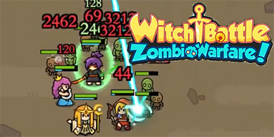 Cùng các nữ phù thủy phòng thủ trước bọn zombie trong Witch Battle: Zombie Warfare