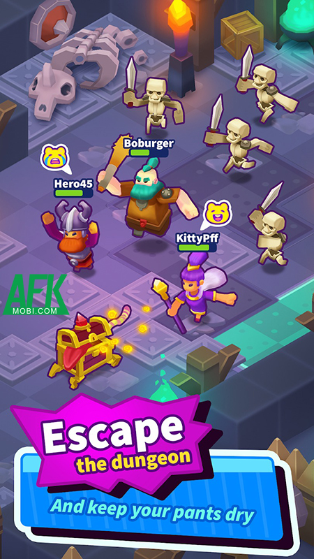 tiến - Trở thành thợ săn tiền thưởng và khám phá ngục tối trong Bounty Buddies: PvP Dungeon Afkmobi-BountyBuddiesPvPDungeon-2