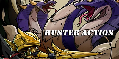 Phát triển nhân vật thợ săn của bạn bằng cách đánh bại quái vật trong Hunter Action
