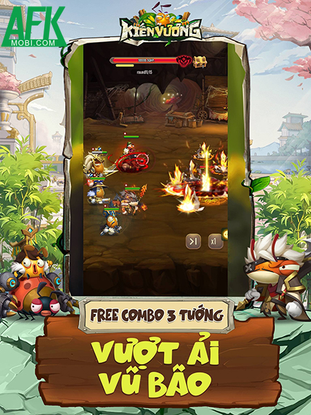 Game idle chiến thuật thẻ tướng Kiến Vương Mobile về Việt Nam 1