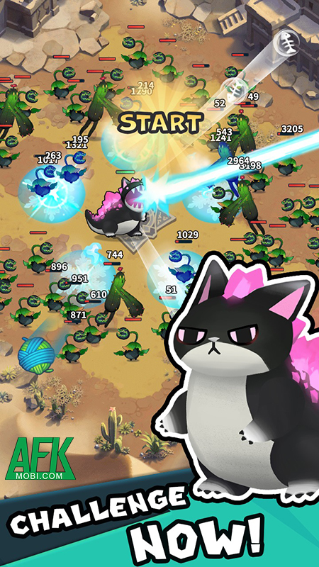 Bảo vệ quê hương của loài mèo trong tựa game nhập vai nhàn rỗi MeowZilla Afkmobi-meowzilla-1