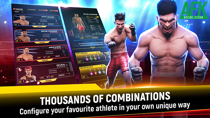 Thi đấu võ thuật tổng hợp bằng cách nối khối tại game ONE Fight Arena: MMA Tactics 2