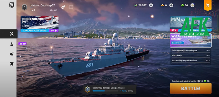 Warships Mobile 2: Naval War game thủy chiến trực tuyến sở hữu đồ họa đẹp mắt Afkmobi-warshipsmobile2-1