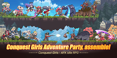 Cùng các cô nàng chiến binh chống lại Chúa Quỷ trong Conquest Girls: AFK Idle RPG