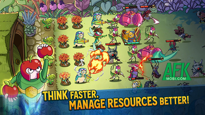 Garden Guardians TD game phòng thủ với chủ đề về bọ và có lối chơi tương tự Plants vs Zombies 2